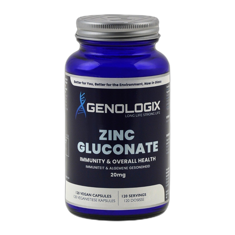 Genologix - Zinc Gluconate 20mg (120 servings x 120 capsules)