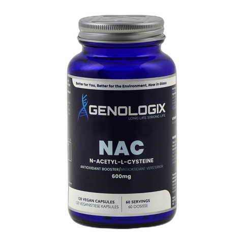 Genologix - NAC (N-Acetyl L-Cysteine) 600mg (60 servings x 120 capsules)