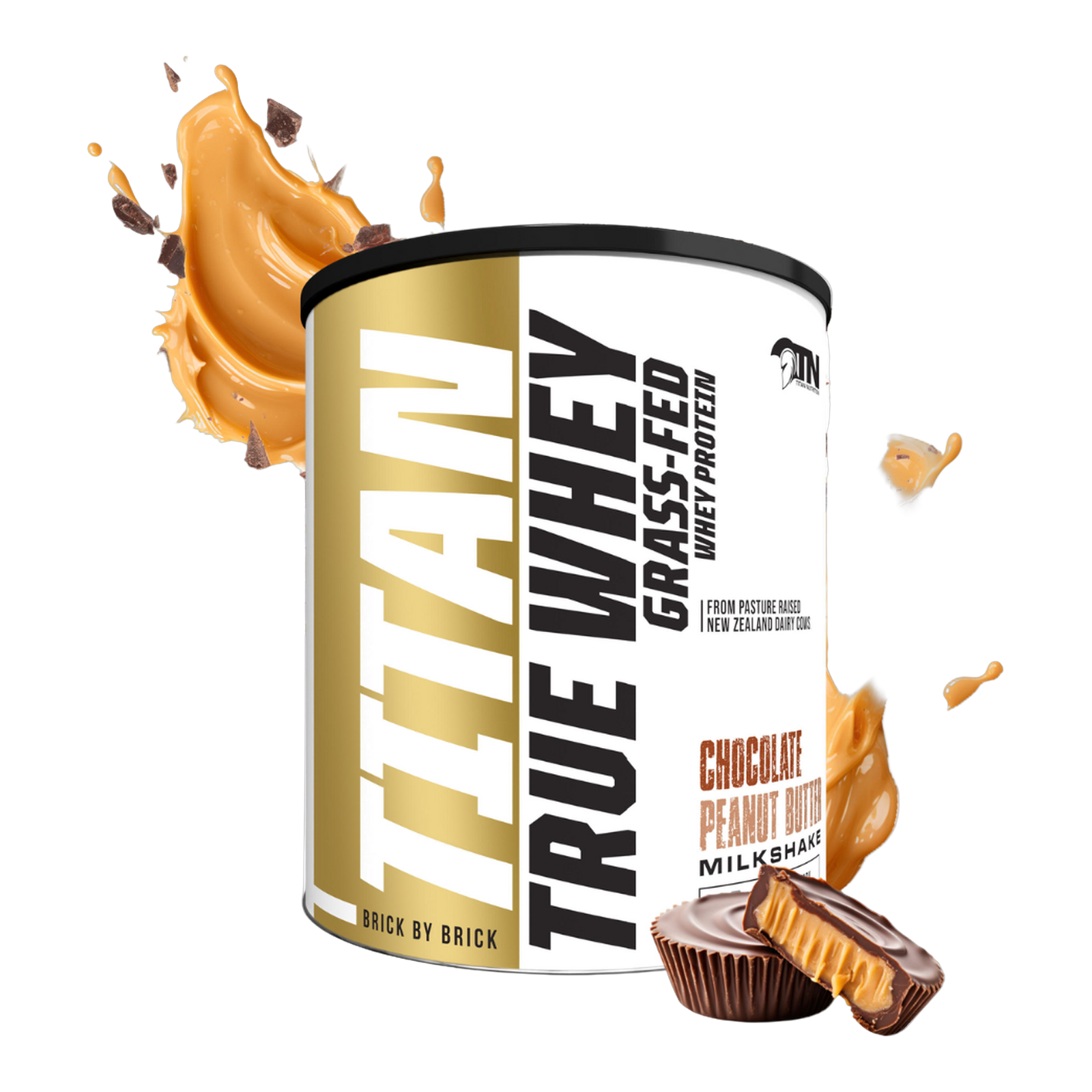 Titan True Whey 100% Grass-Fed (30 Servings) - Caramel Cinnamon Cookie